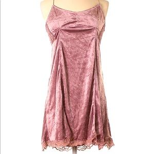 Intimately Free People lace velvet slip dress